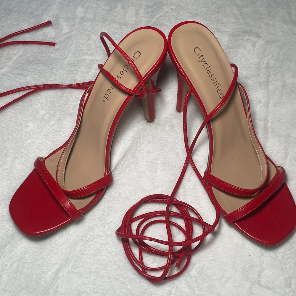 Cityclassified Women's Vibrant Red Heels